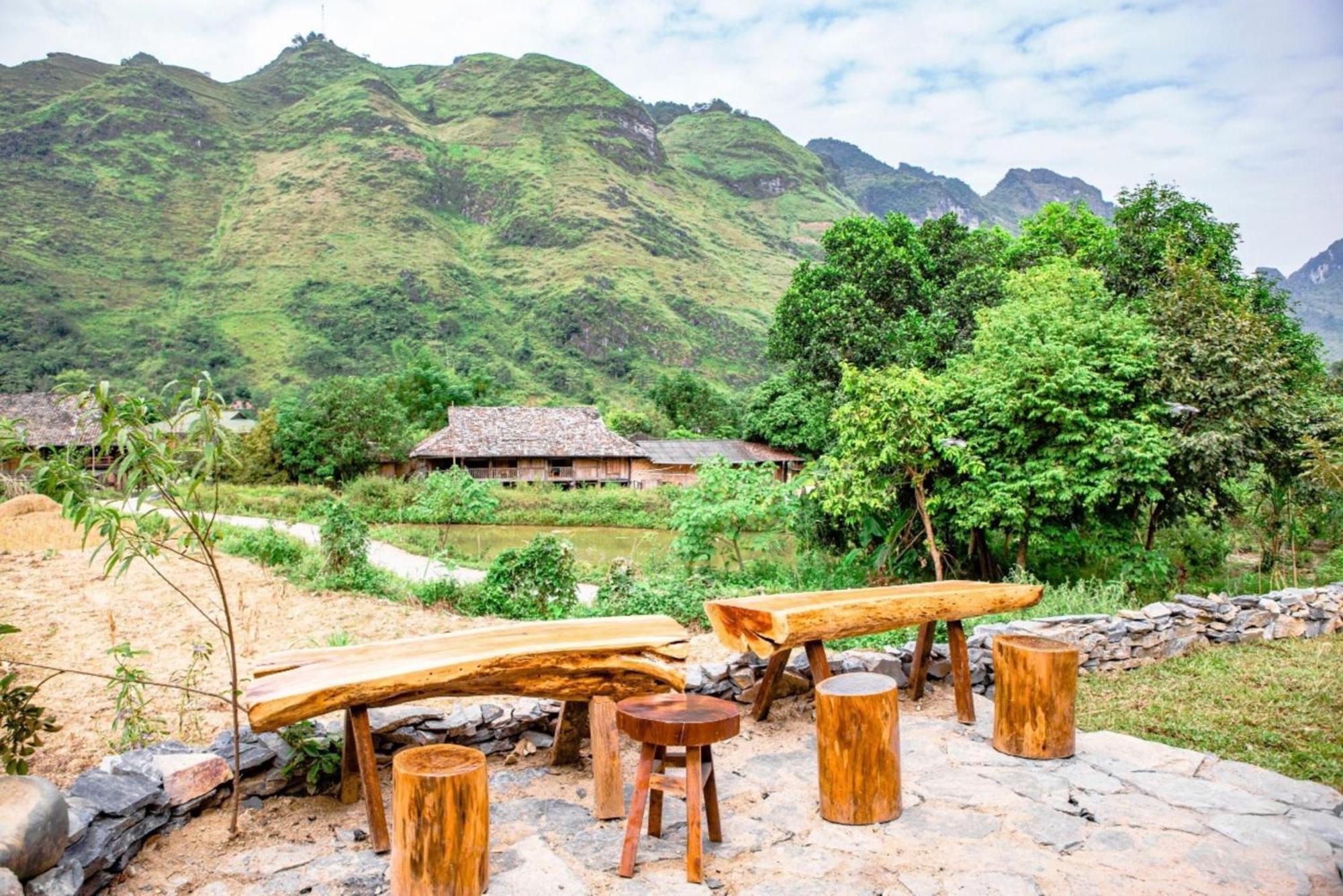 Chien'S Lodge Du Gia Làng Cac Eksteriør bilde