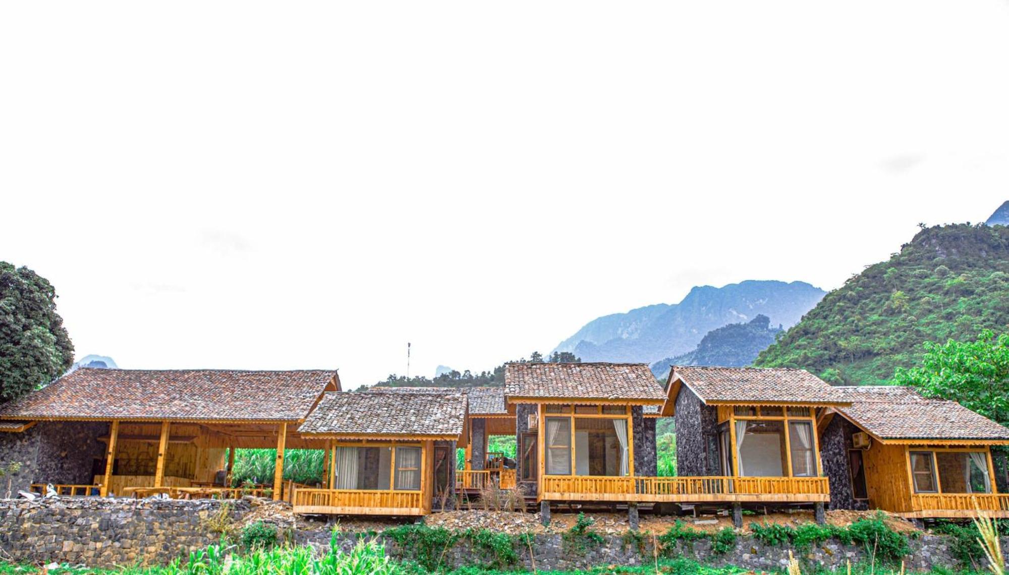 Chien'S Lodge Du Gia Làng Cac Eksteriør bilde