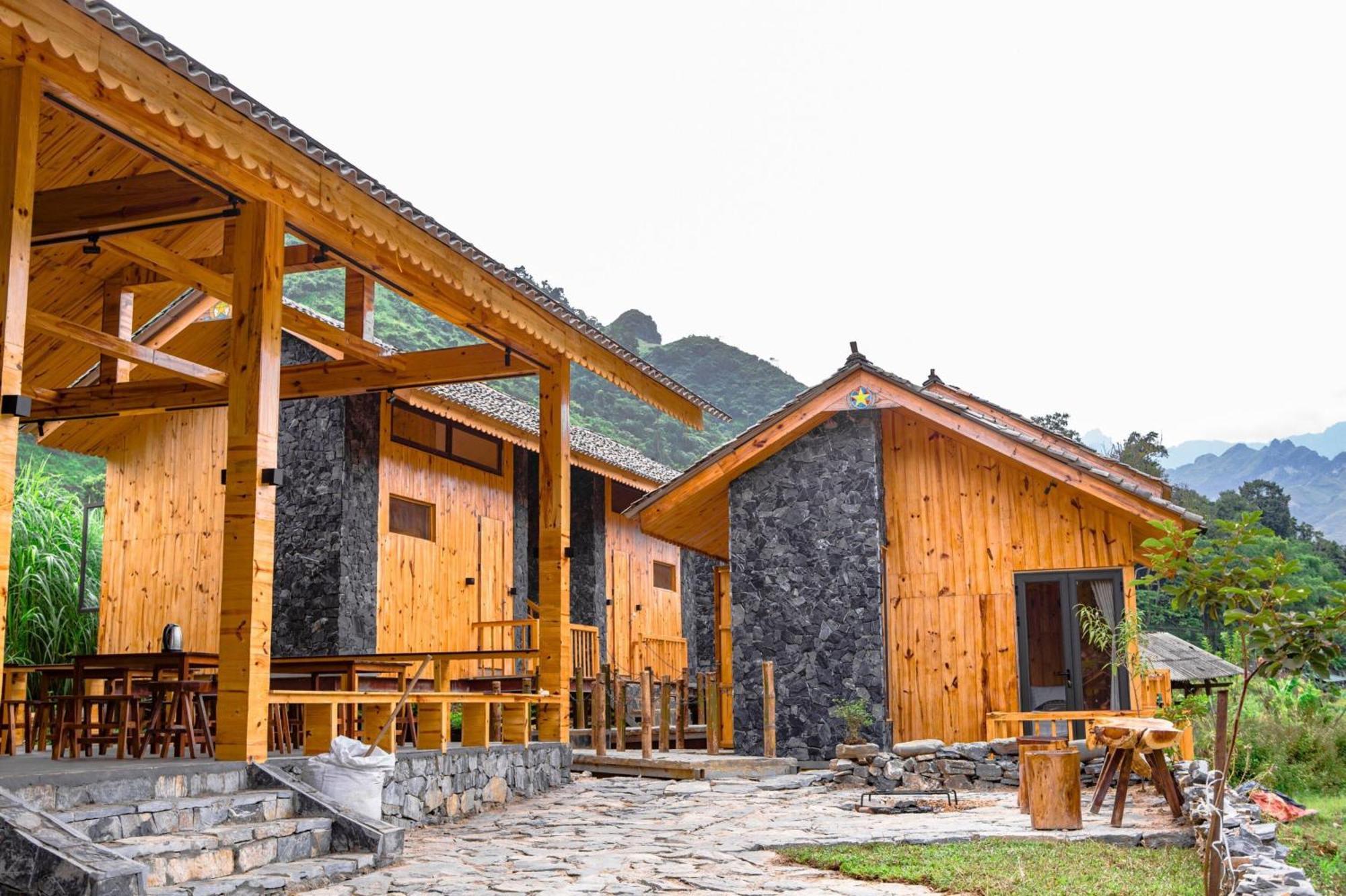 Chien'S Lodge Du Gia Làng Cac Eksteriør bilde